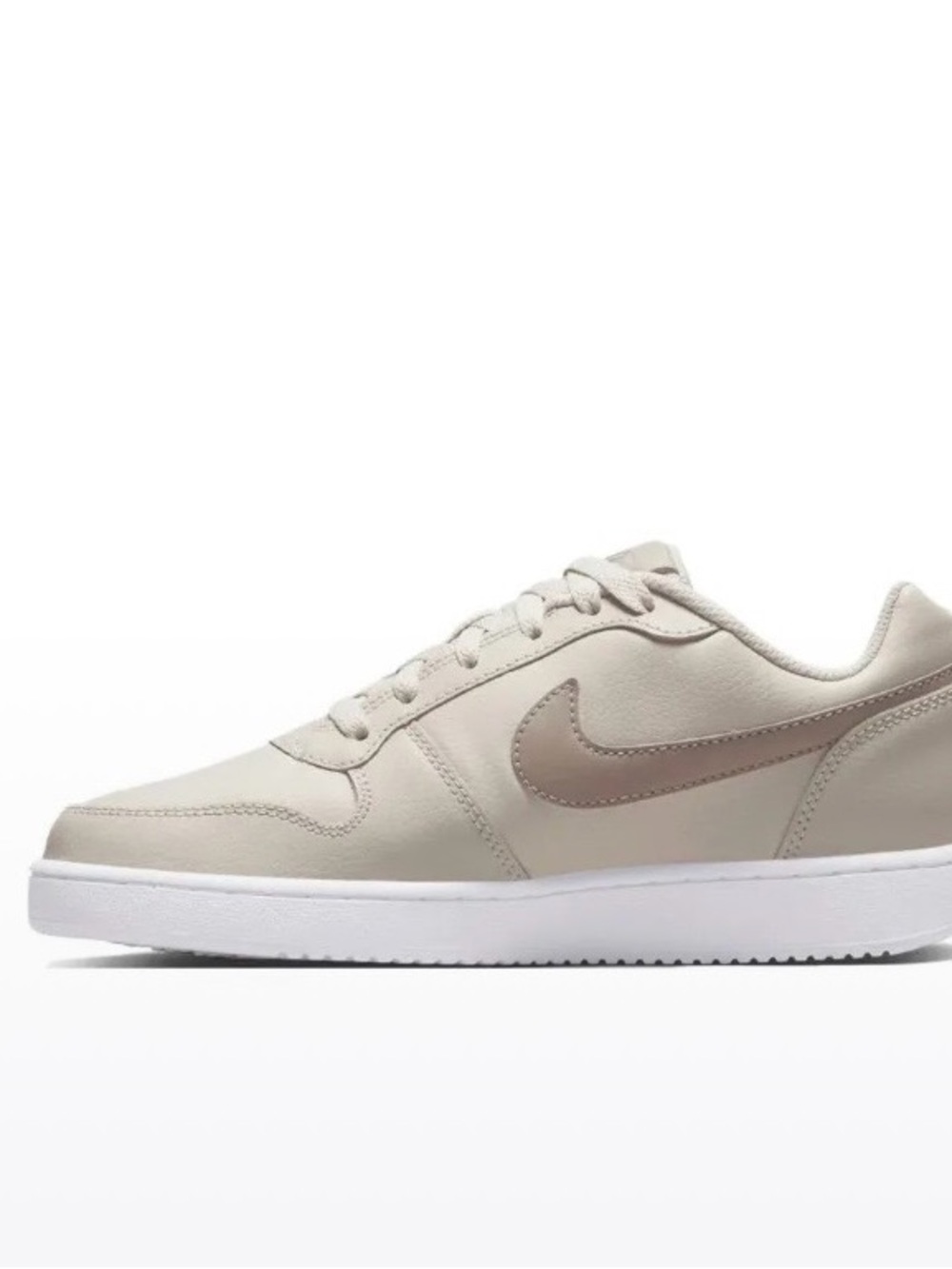 Nike Women’s Ebernon Low Desert Sand White Diffused Taupe Shoe AQ1779-002 No Lid